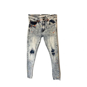 Evolution in Design Paint Splatter Jeans